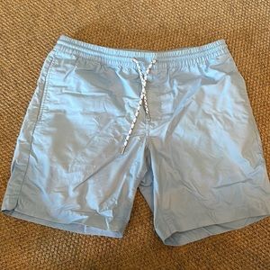 Bonobos Pull-on Pool Blue Shorts sz M 7 inch inseam